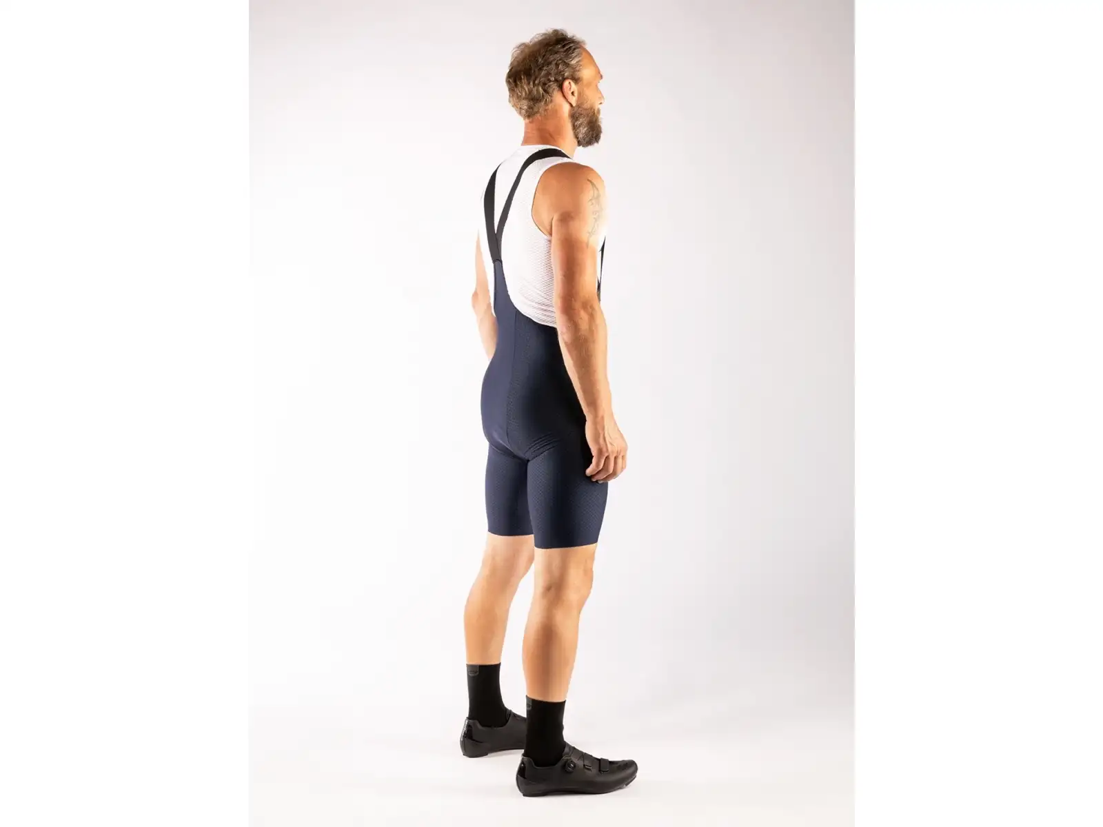 Force F Winner shorts with braces and padding blue