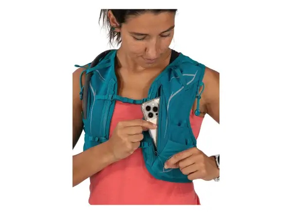 Osprey Dyna 6 women's running vest + 2x Hydraulics bottle 0.5 l Kakio/Manuka Pink