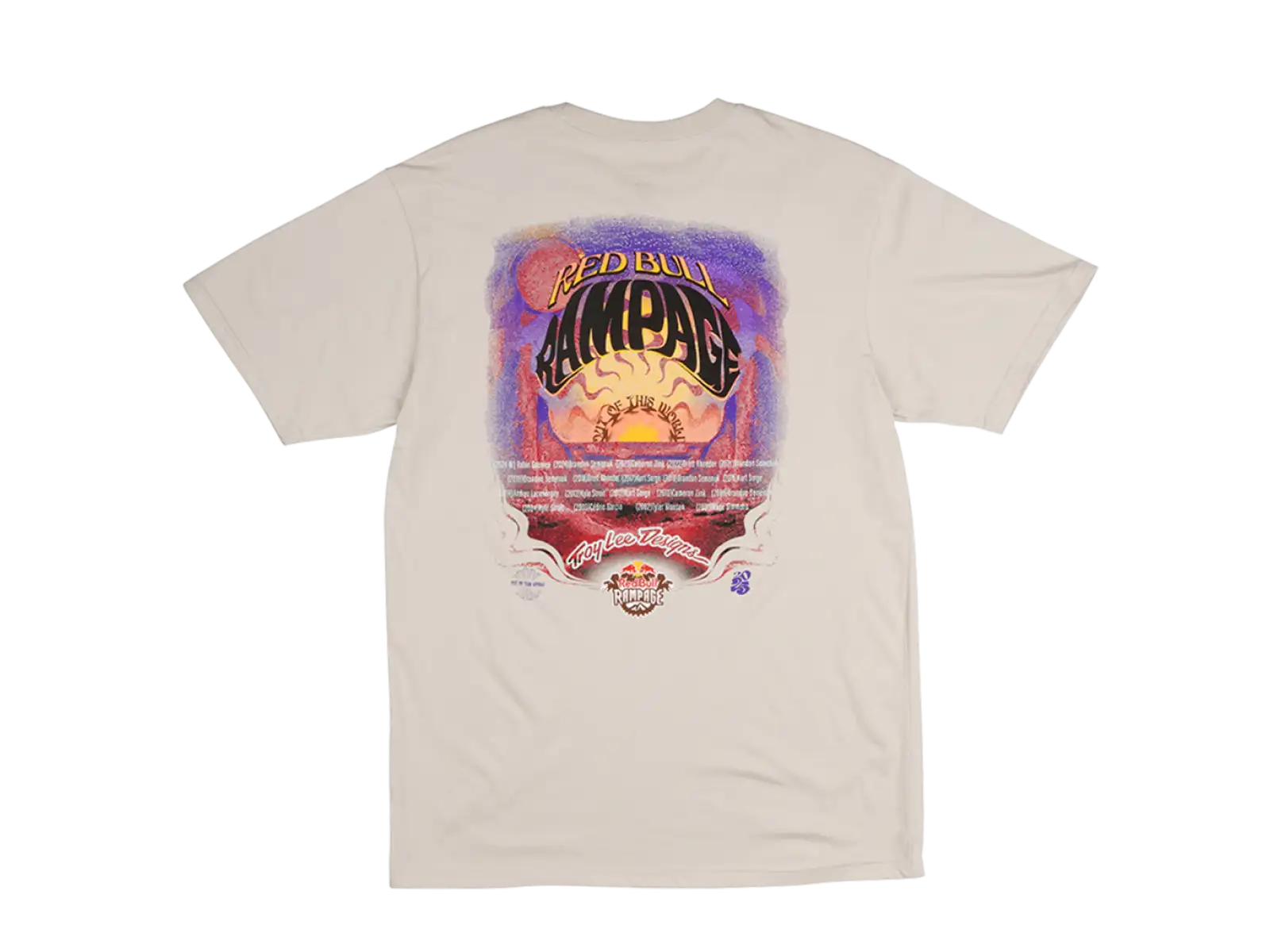 Troy Lee Designs x Red Bull Rampage Valley of Gods men's short sleeve t-shirt Bone