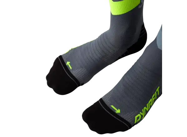 Dynafit Ultra Crew running socks Cinder/Ultra Yellow