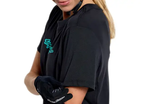 Troy Lee Designs Lilium Ride women's jersey short sleeve Signature Black