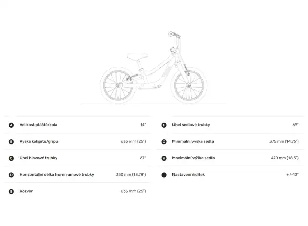Woom 1 Plus children's balance bike 14" Flame Orange
