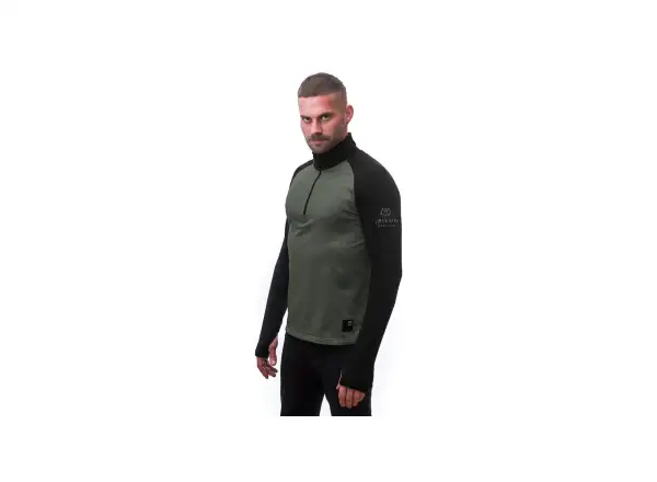 Sensor Coolmax Thermo men's sweatshirt Olive Green/black