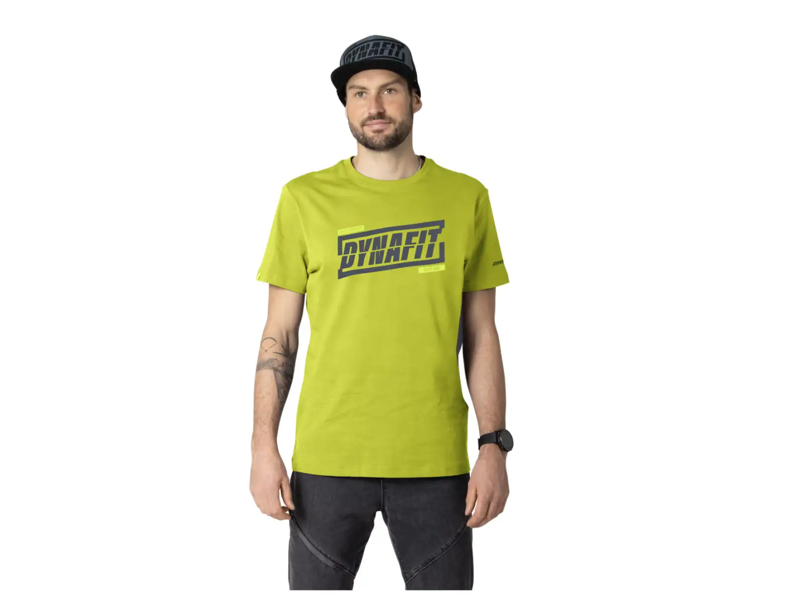 Dynafit Graphic Cotton men's T-shirt short sleeve Golden Lime