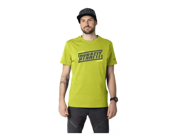 Dynafit Graphic Cotton men's T-shirt short sleeve Golden Lime