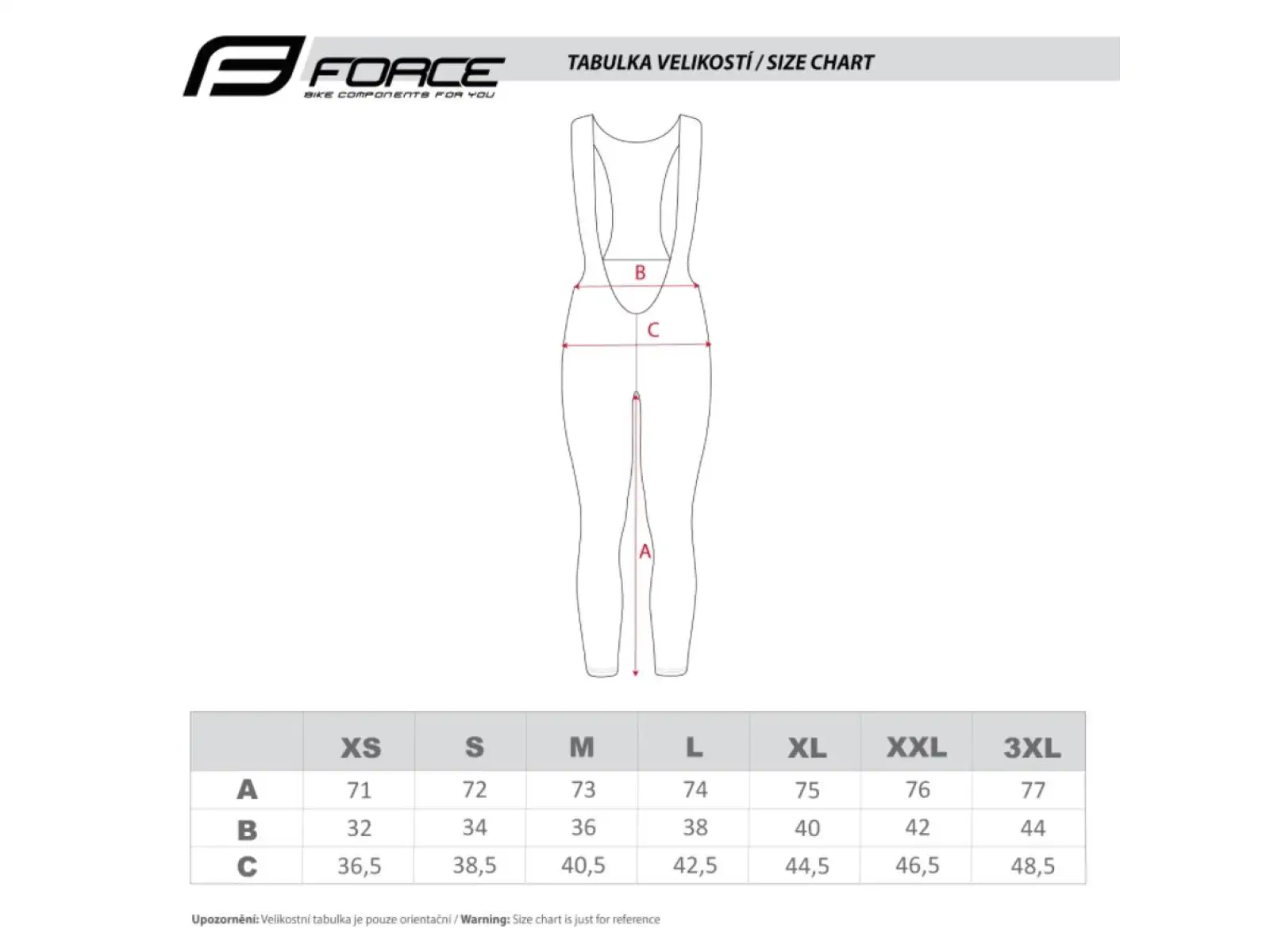 Force Reflex Line men's bib tights without pad black