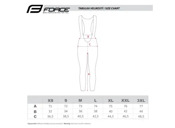 Force Reflex Line men's bib tights without pad black