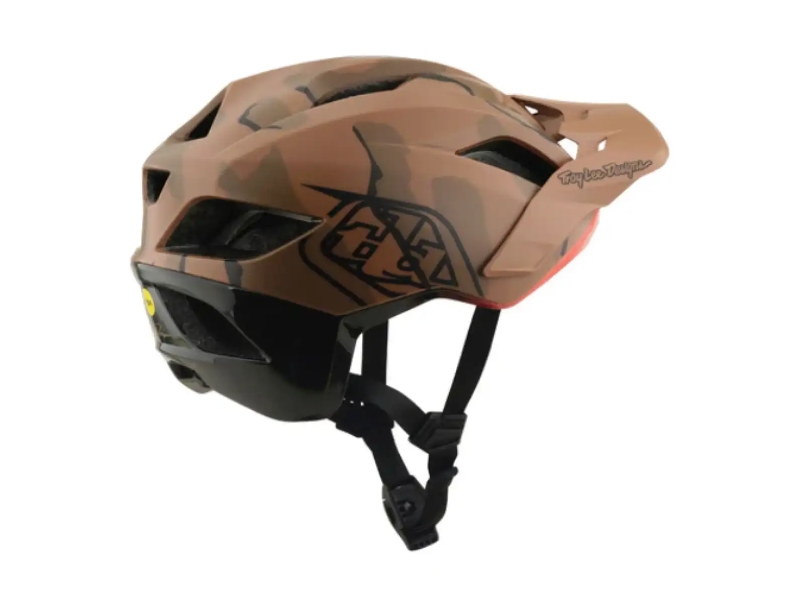 Troy Lee Designs Flowline SE MIPS helmet Badge Sienna Camo