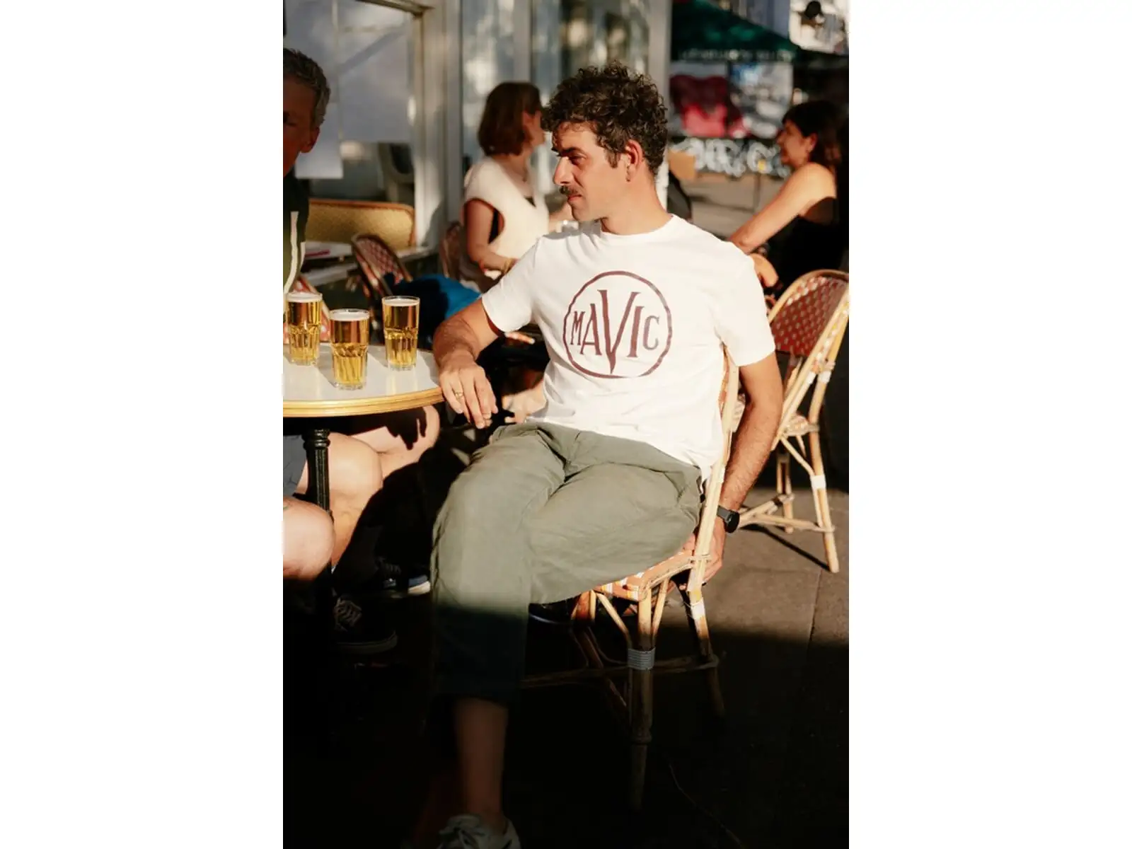 Mavic Heritage Logo men's T-shirt short sleeve Off White