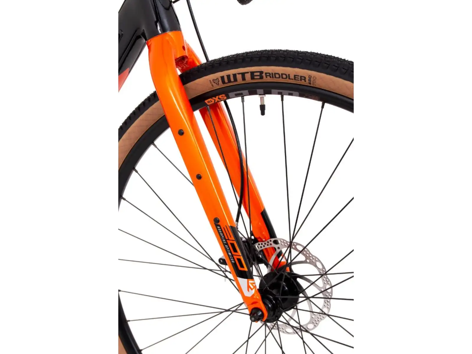 Rock Machine Gravelride 200 gravel bike Gloss Black/Brick Orange/Silver