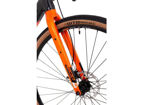 Rock Machine Gravelride 200 gravel bike Gloss Black/Brick Orange/Silver