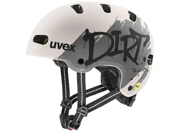 Uvex Kid 4 Style Mips kids helmet Dirt Warm Grey Matt