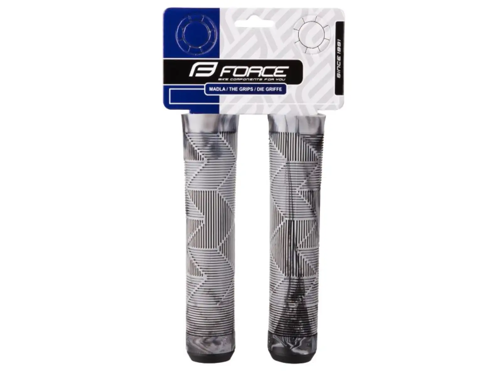 Foce BMX145 rubber grips black/gray