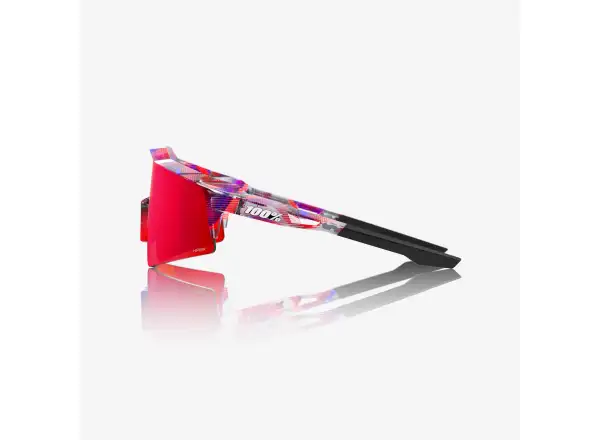100% Speedcraft SL glasses FDJ Gloss Translucent Red/Blue/HiPER Fire Red Mirror Lens