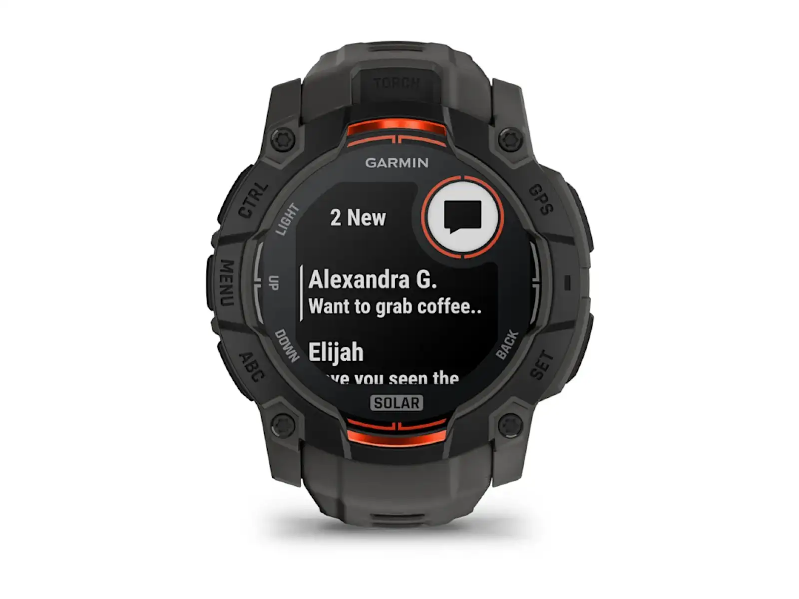 Garmin Instinct 3 Solar 50 mm smart watch Black/Charcoal strap