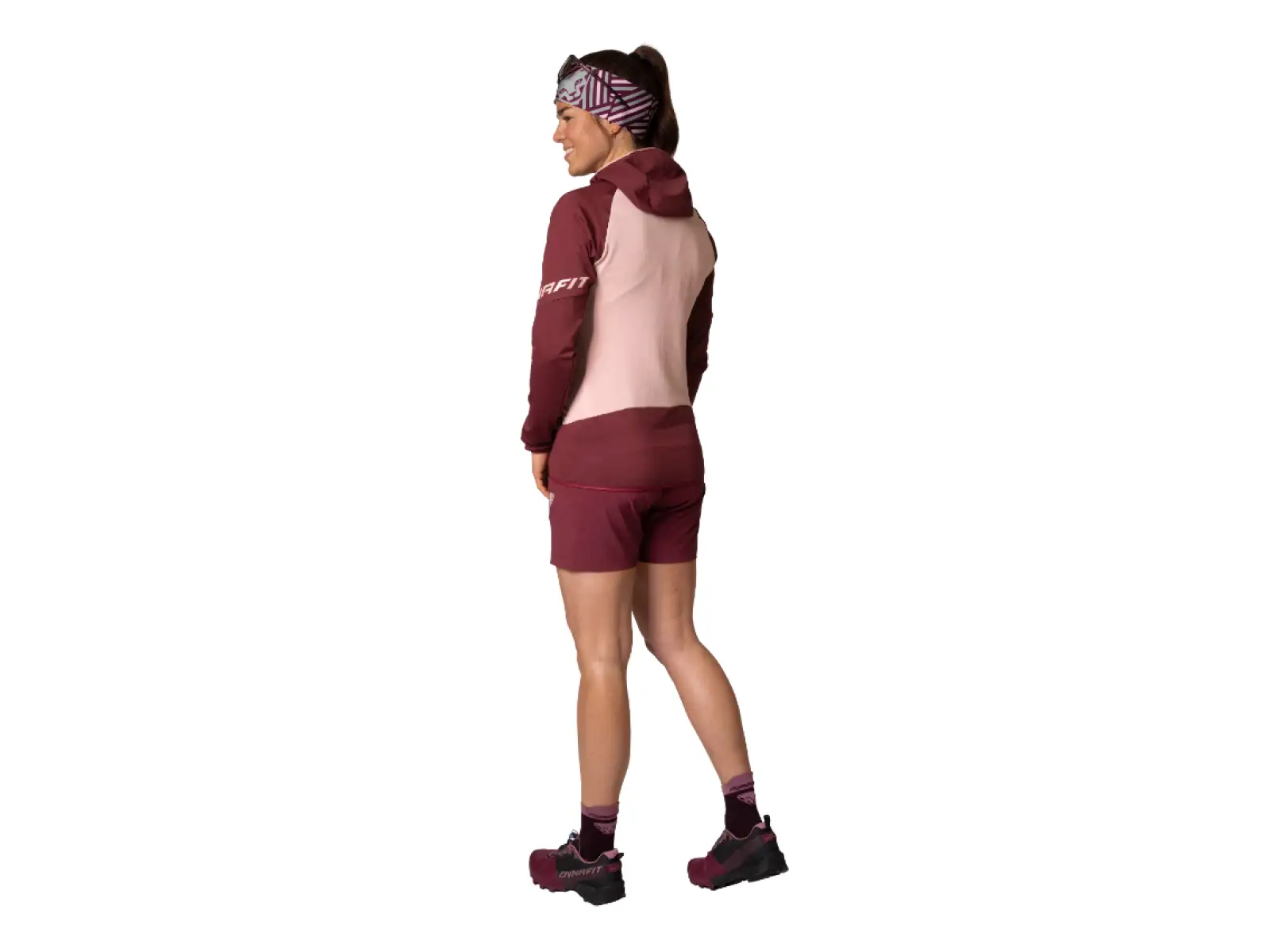 Dynafit Transalper Hybrid women's shorts Burgundy
