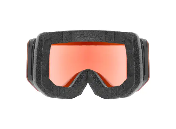 Uvex Lace Attract FM ski goggles black matt/red - orange