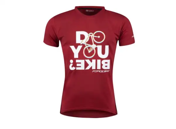 Force Bike men's T-shirt short sleeve red