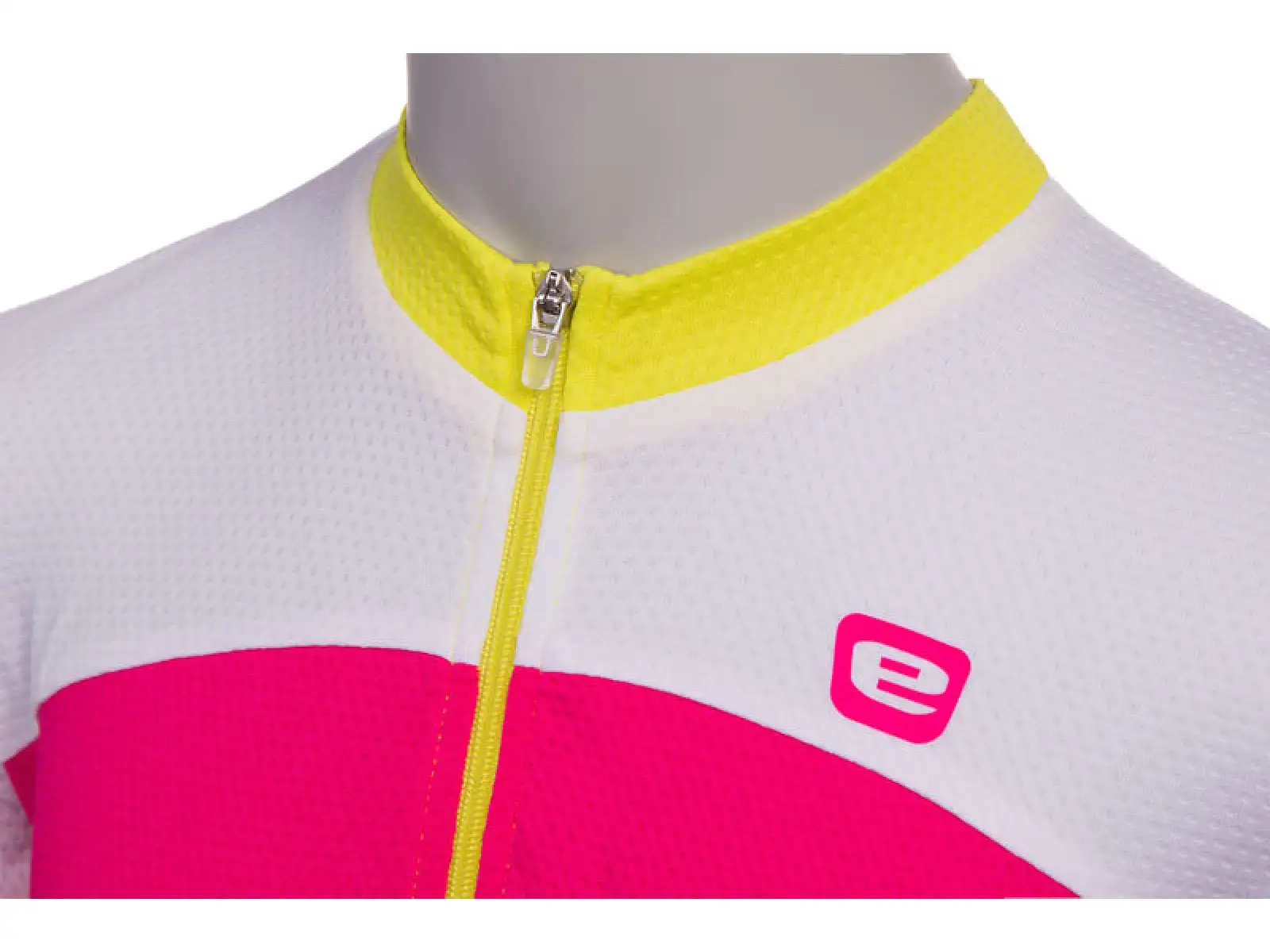 Etape Peddy kids jersey short sleeve pink/lime