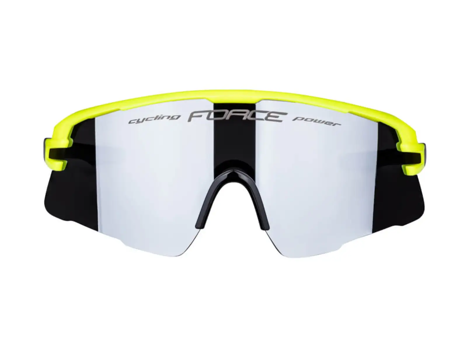 Force Ambient cycling glasses fluo/grey, black mirror lenses
