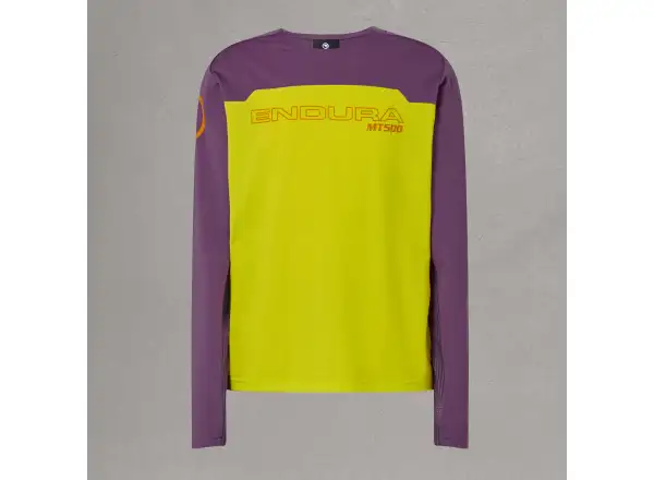 Endura MT500 Junior kids jersey long sleeve Citrus