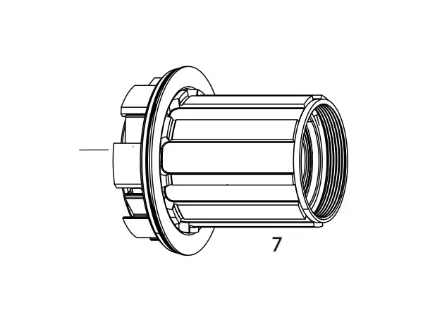 Zipp Freehub Kit - freehub body for hubs ZR1 11sp.