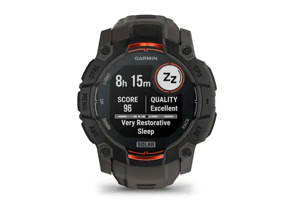 Garmin Instinct 3 Solar 50 mm smart watch Black/Charcoal strap