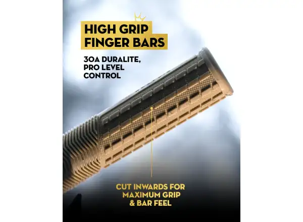 Peatys Monarch Pro Knurl Thin grips Black