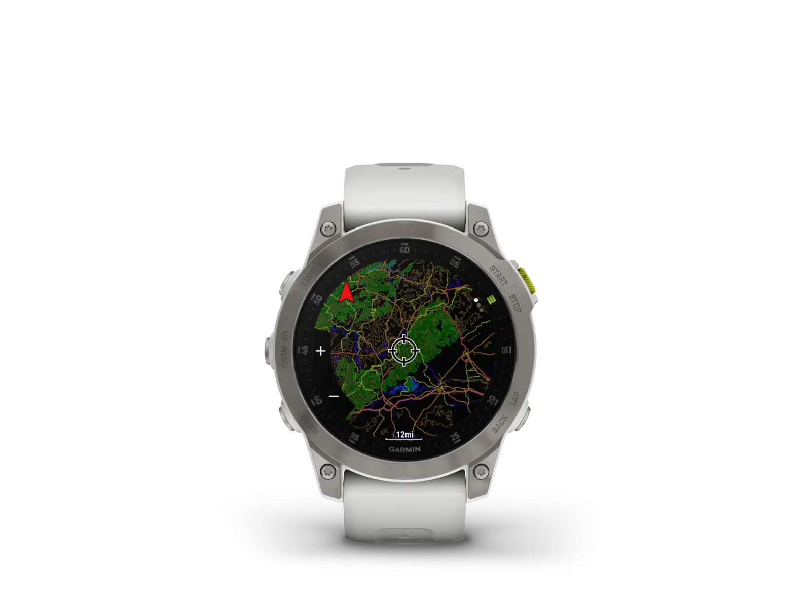 Garmin epix Gen 2 Sapphire Edition smart watch Titanium/White
