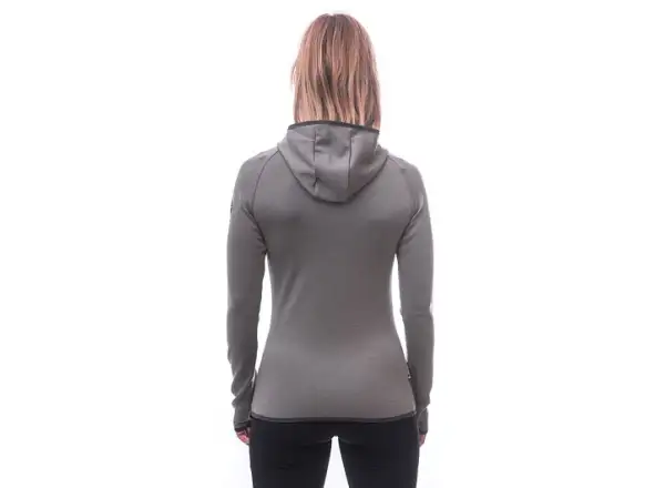 Sensor Merino Upper Mountains women's hoodie grey
