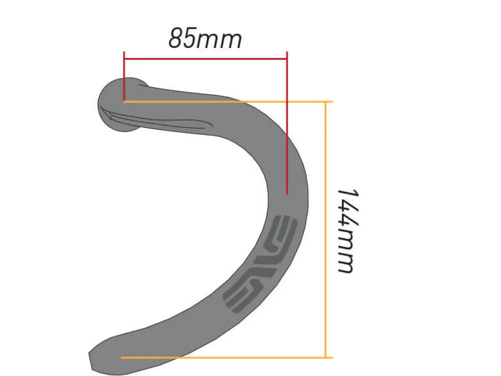 Enve Road Standard Drop road handlebars black