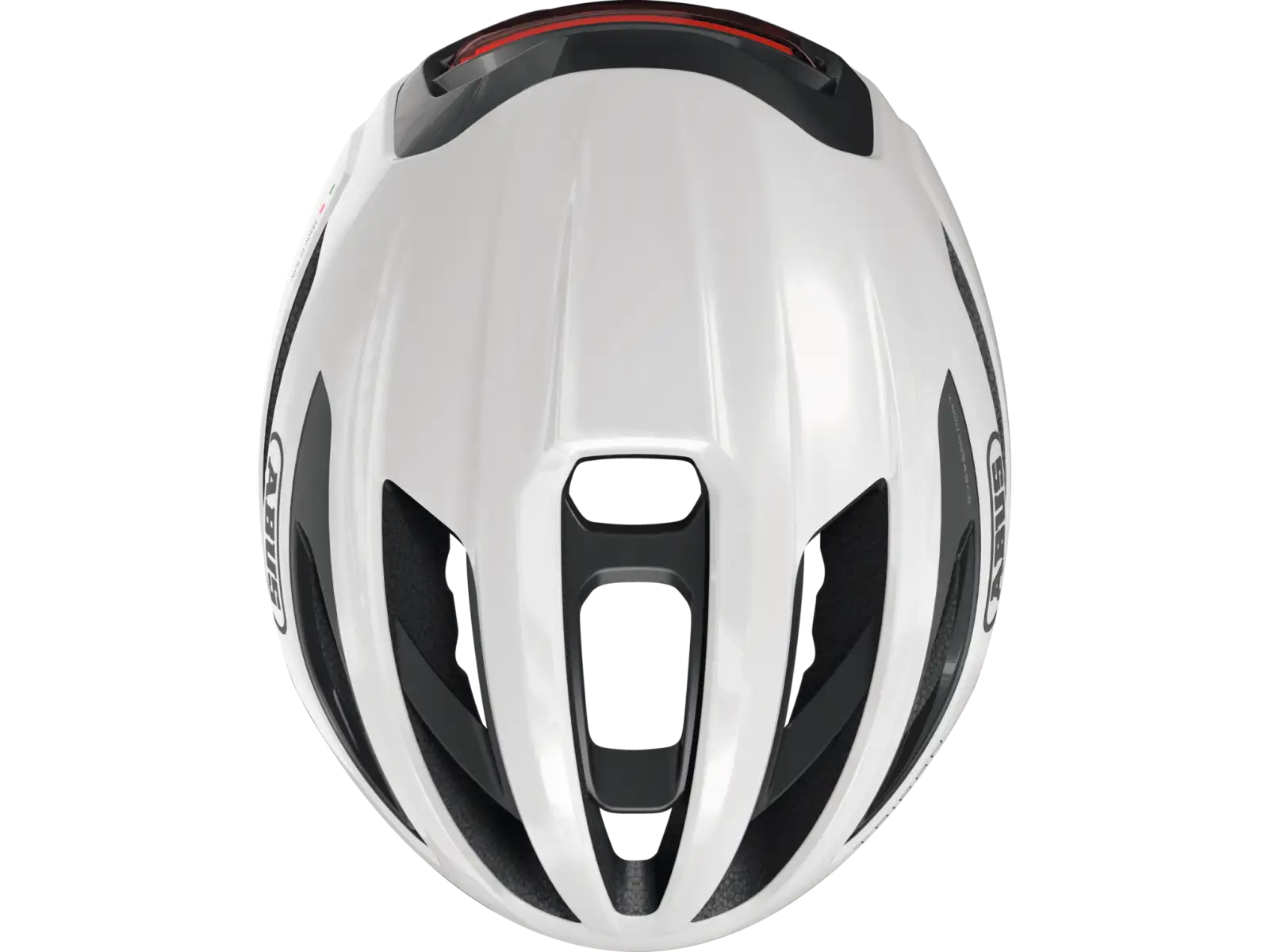 Abus Taipan LED gravel helmet Shiny White