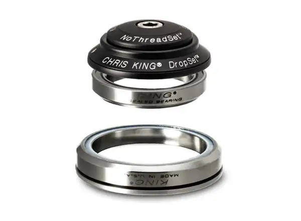 Chris King DropSet 3 Tapered headset 1 1/8"-1.5", GripLock, IS41/28.6 black