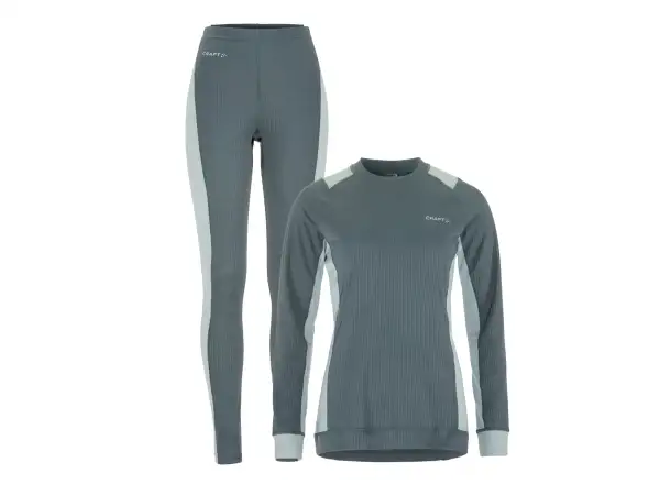 Craft Core Dry Baselayer women's set long sleeve shirt+pants blue