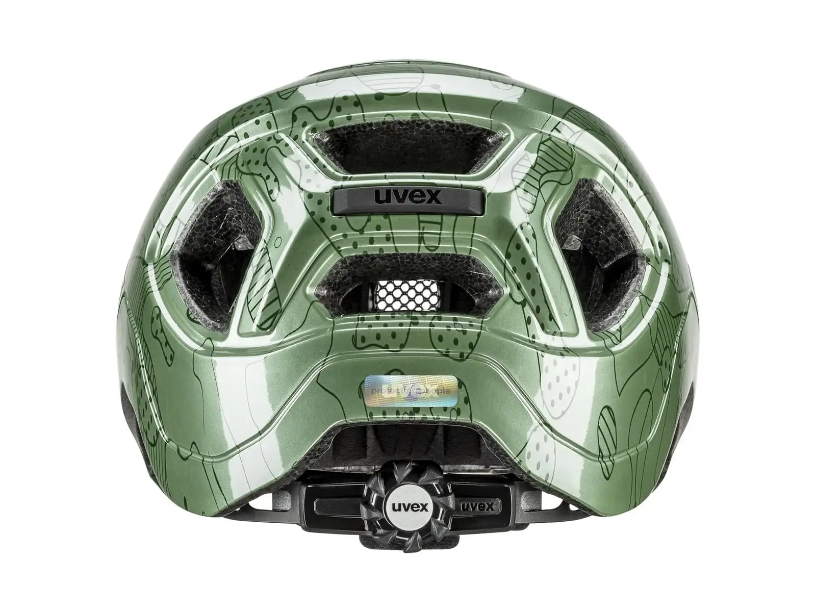 Uvex React JR. helmet Moss Green Altimeter