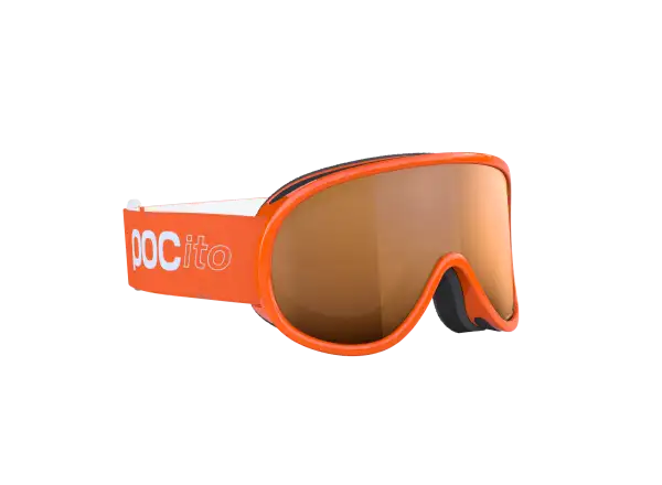 POC POCito Retina children's ski goggles Fluorescent Orange/Partly Sunny Light Orange