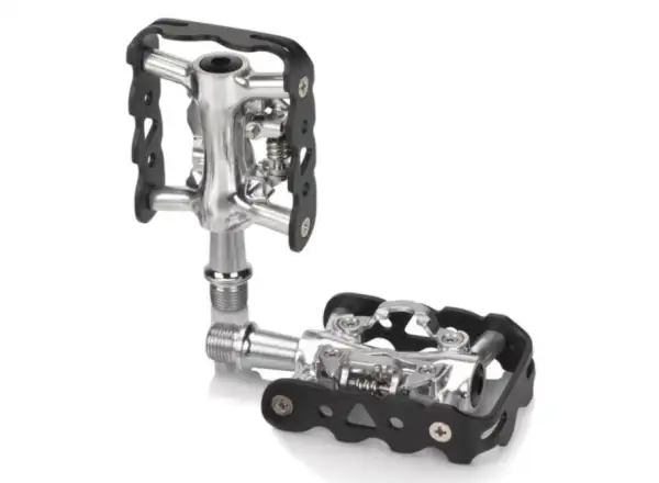 XLC PD-S20 SPD single-sided clipless pedals silver/black