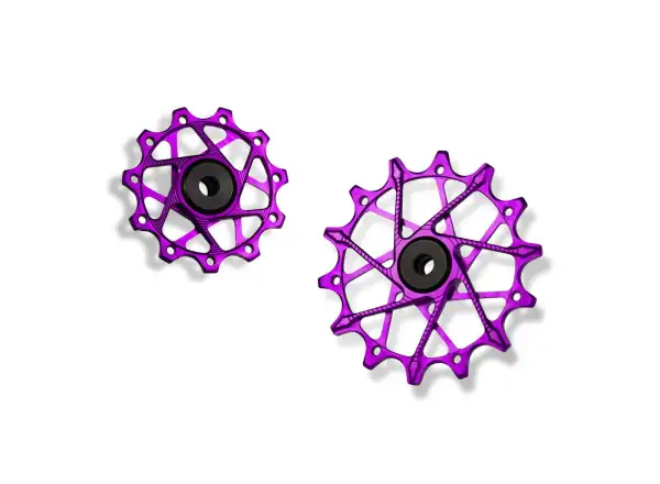 Garbaruk derailleur pulleys for Shimano 11 spd. 11+14T Violet