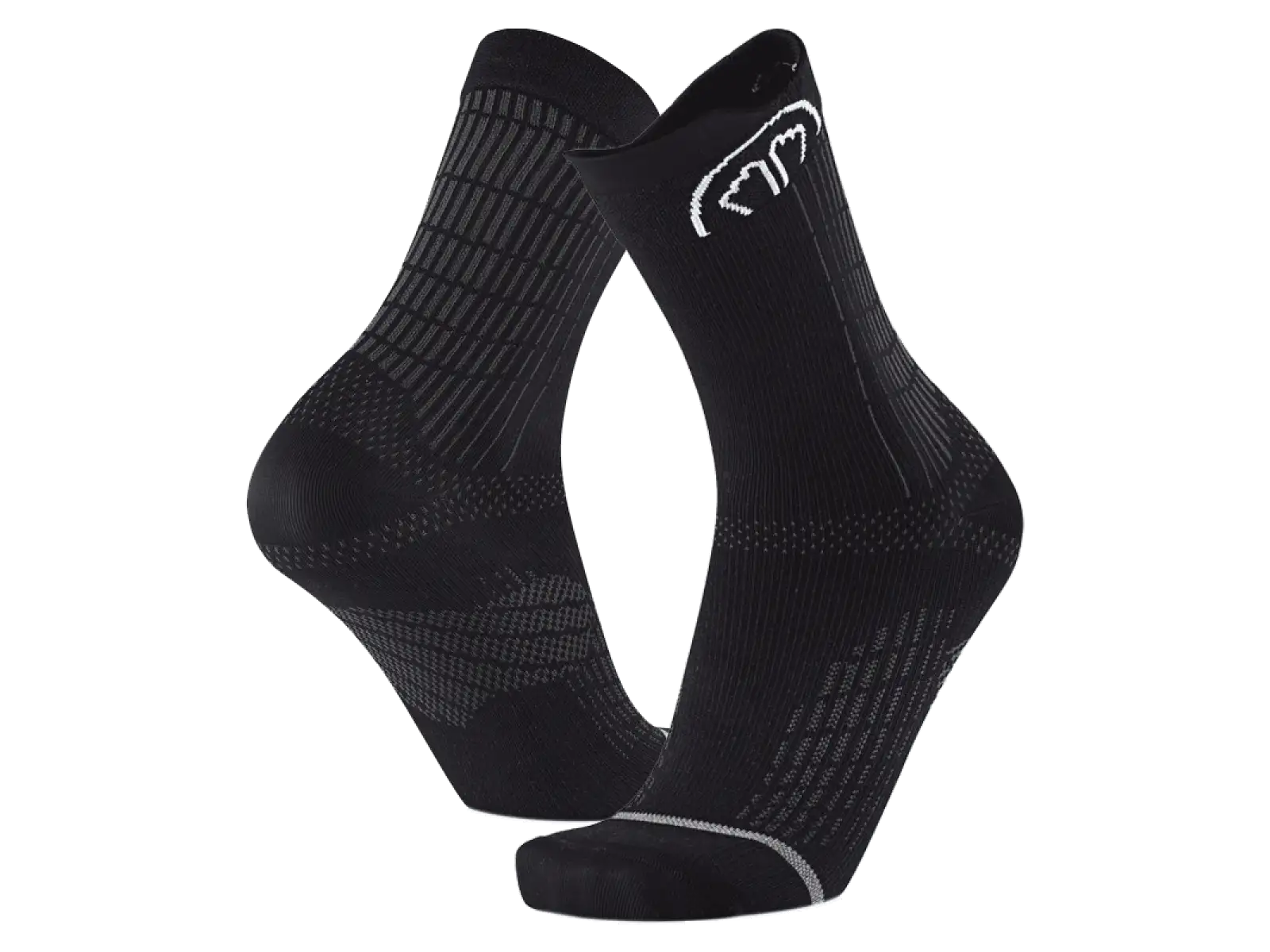 Sidas Run Anatomic Crew running socks black