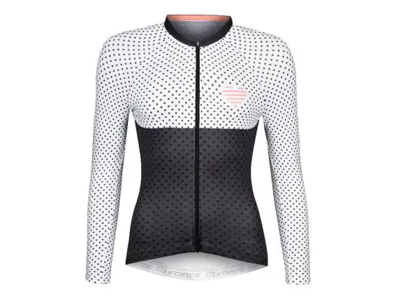 Force Points women's jersey long sleeve black/white