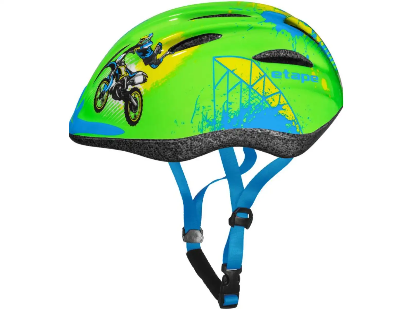 Etape Rebel children's cycling helmet green/motorcycle