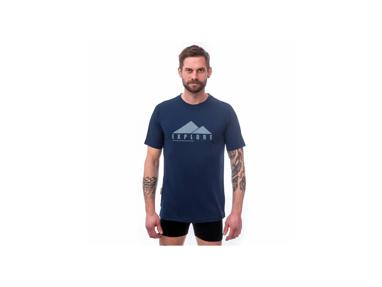 Sensor Merino Air PT Explore men's t-shirt short sleeve dark blue