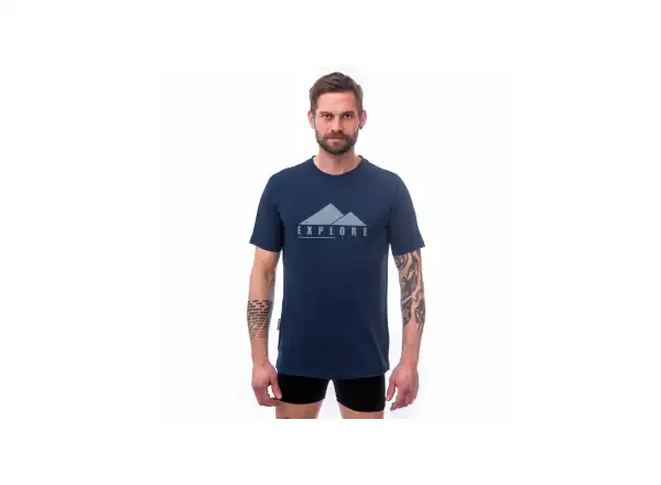 Sensor Merino Air PT Explore men's t-shirt short sleeve dark blue