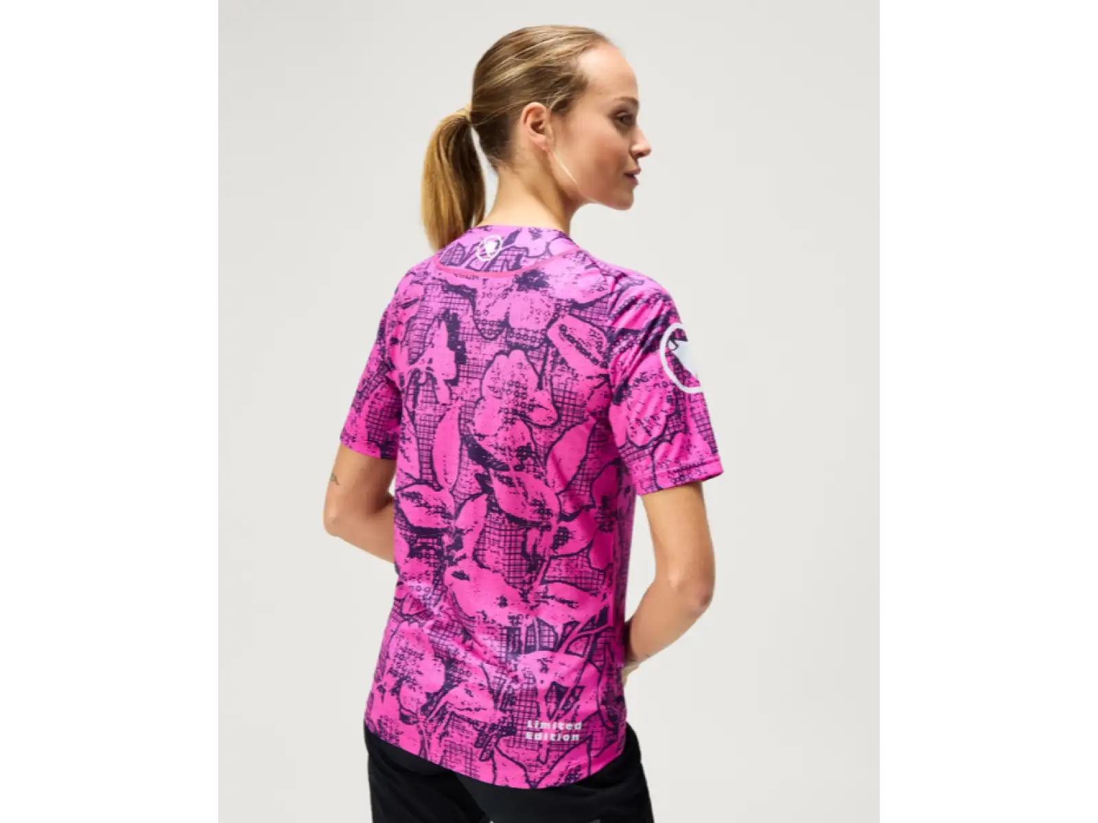 Endura LTD Grid Floral women's jersey short sleeve Pink Pop