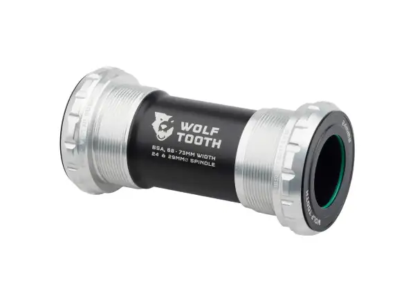 Wolf Tooth bottom bracket BSA for Shimano 24 mm Raw Silver