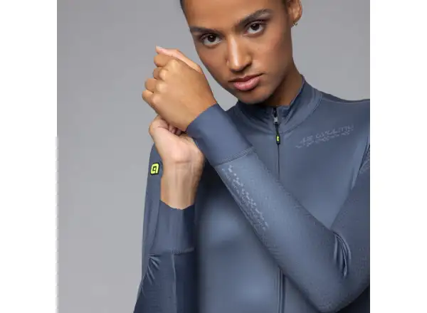 Alé PR-E Follow Me 2.0 women's insulated jersey long sleeve Powder Blue