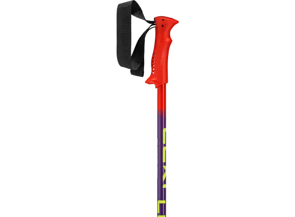Leki Racing Kids kids downhill poles Bright red-violet-neonyellow
