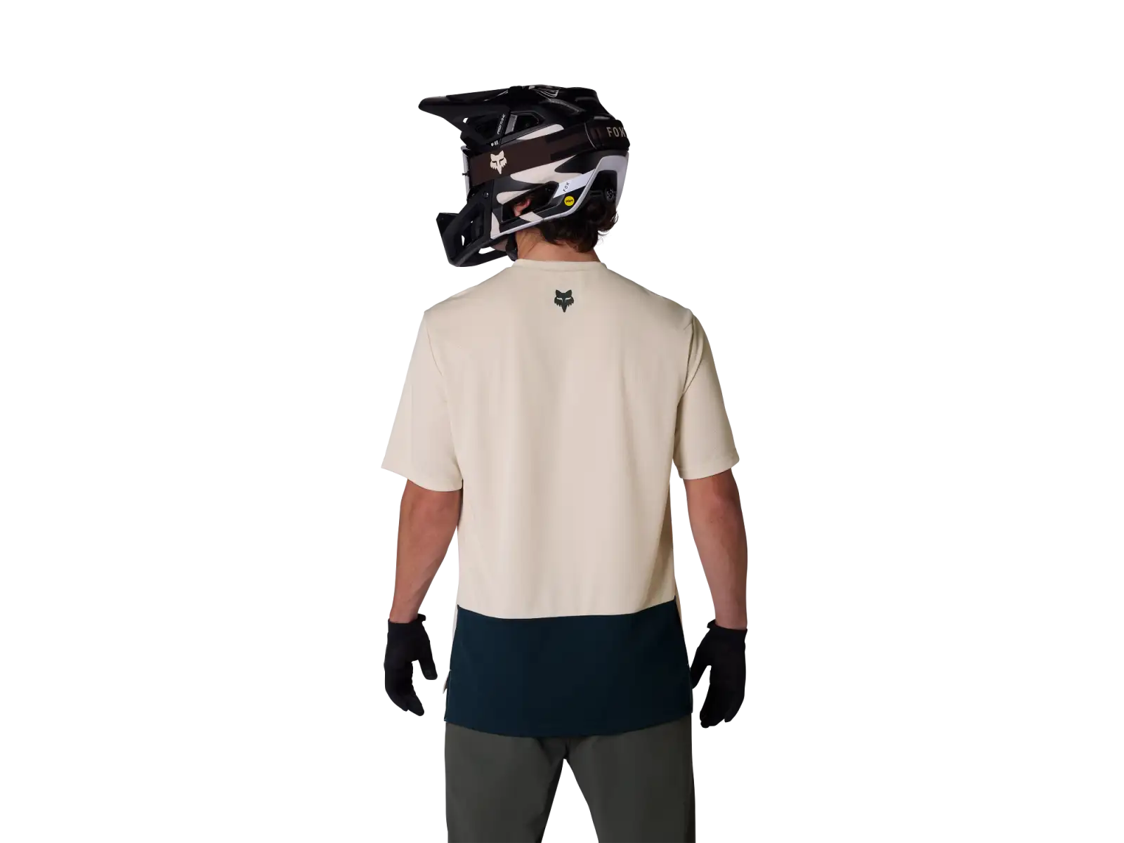 Fox Ranger men's short sleeve jersey Wordmark Chalk