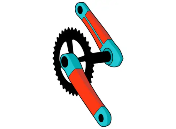 RideWrap set protective films for MTB cranks 60% coverage gloss