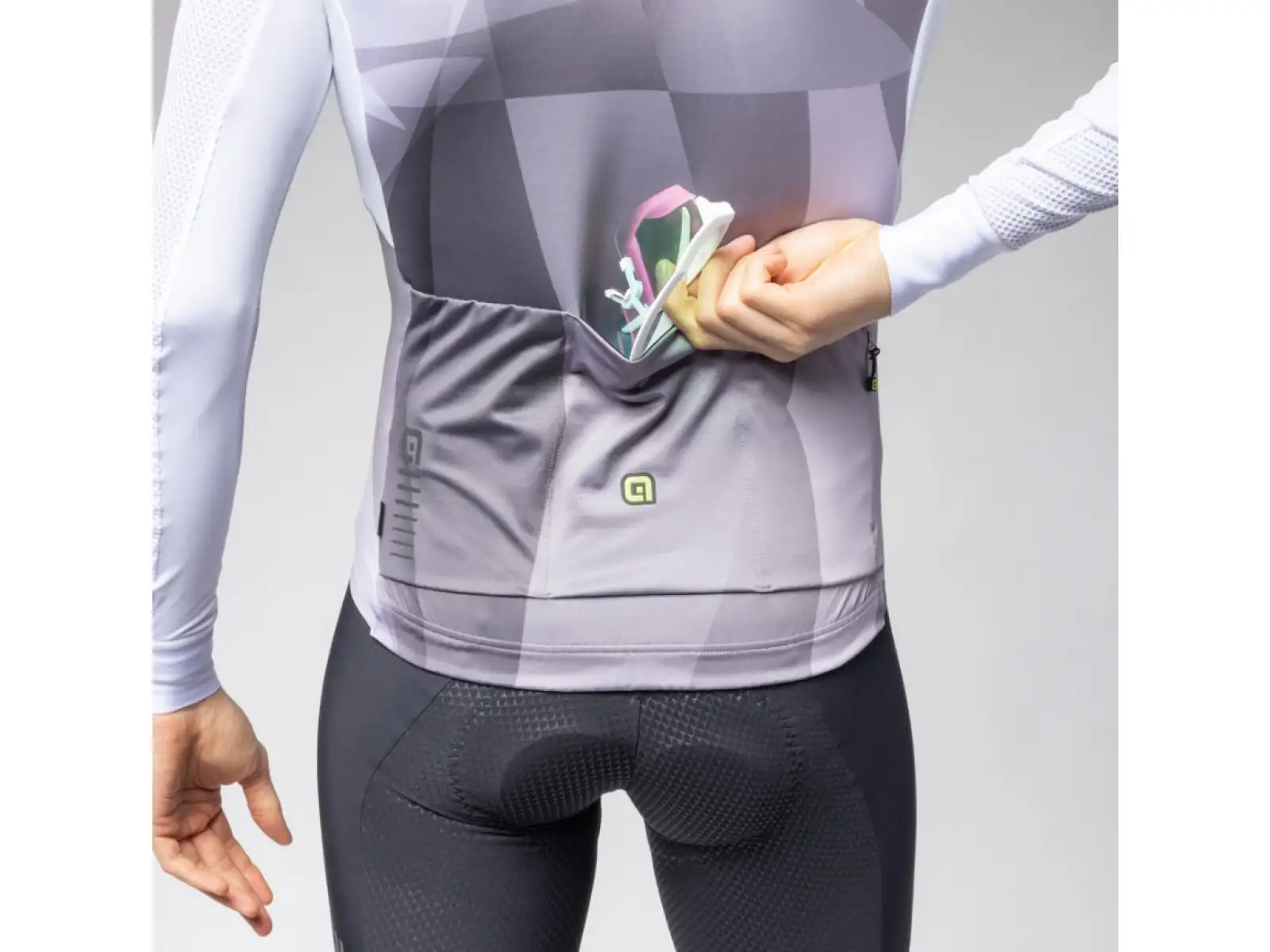 Alé R-EV1 Quick men's long sleeve jersey White